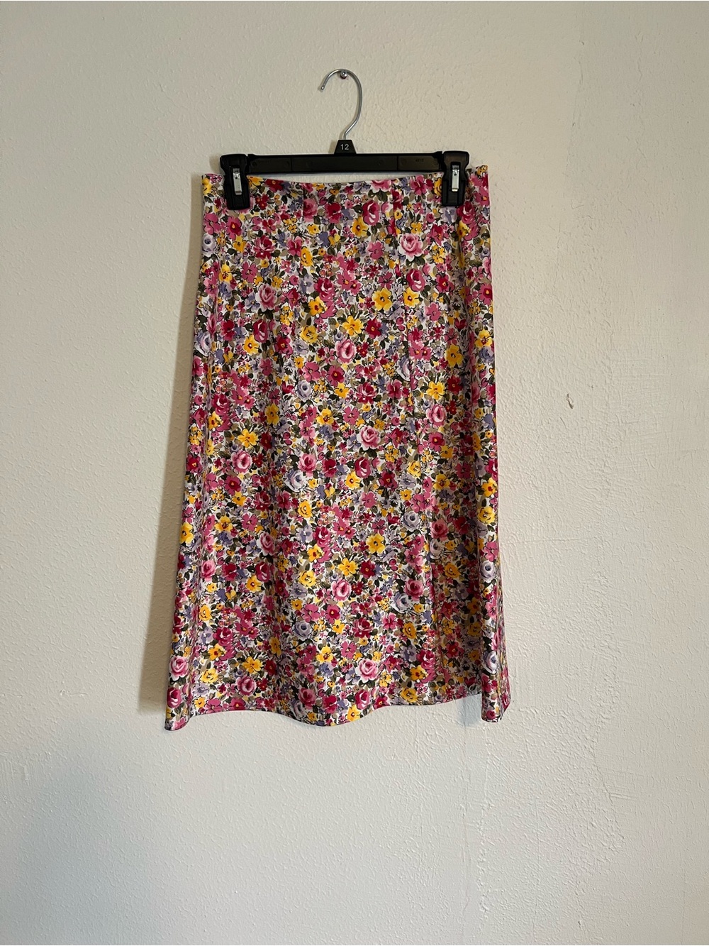 Loft Floral Midi Skirt